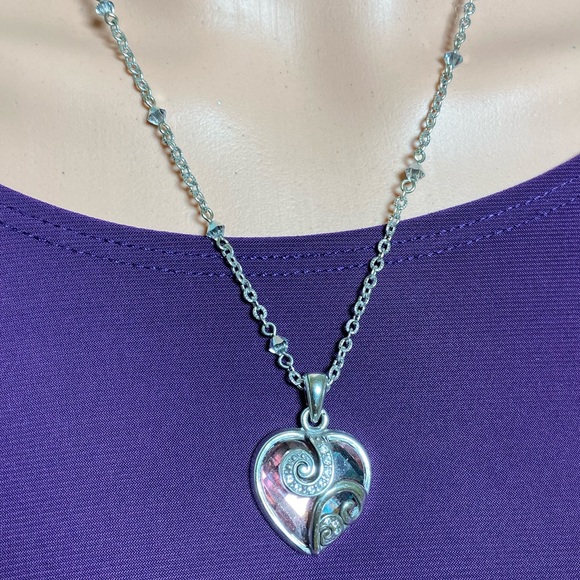 Brighton Crystal Heart Necklace. - Picture 2 of 4